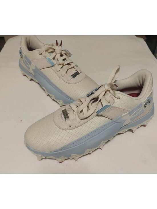 Under Armour Mens Size 10.5 UA Harper 10 Pro TPU Baseball Cleats Stone Blue Calm main image 7